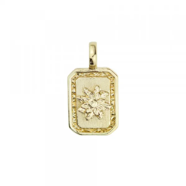 Colgante Mini Chapa Plata Dorada Personalizable*Eguzkilore Online