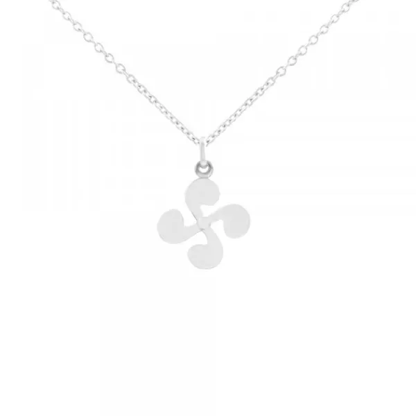 Colgante Mini Lauburu de Plata 17mm*Eguzkilore Sale