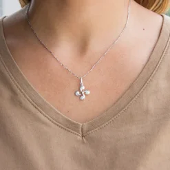 Colgante Mini Lauburu de Plata 17mm*Eguzkilore Sale