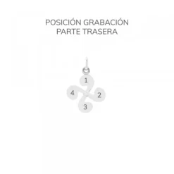 Colgante Mini Lauburu de Plata 17mm*Eguzkilore Sale