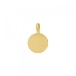 Colgante Mini Lauburu Dorado y Circonita 11mm*Eguzkilore Outlet