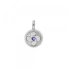 Colgante Mini Lauburu Plata y Circonita Azul*Eguzkilore Discount