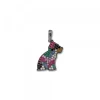 Colgante Puppy Rutenio y Circonitas Multicolor*Eguzkilore New
