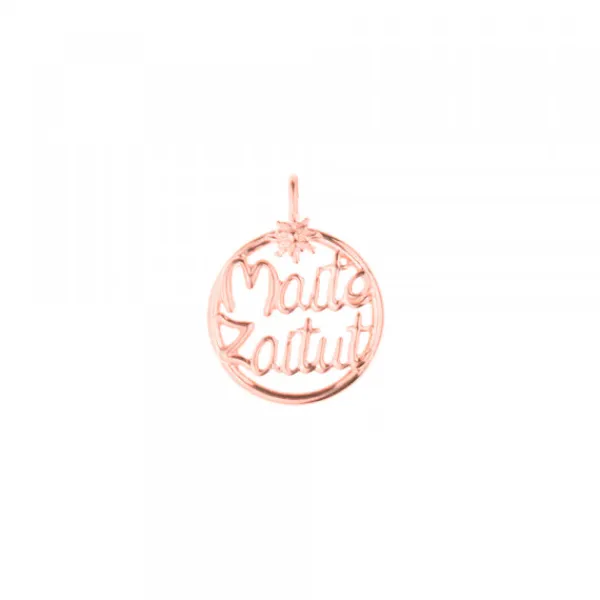 Colgante redondo Maite Zaitut de Plata Rosa*Eguzkilore Hot