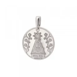 Colgante Virgen de Arrate Nácar y Plata 30mm*Eguzkilore Sale