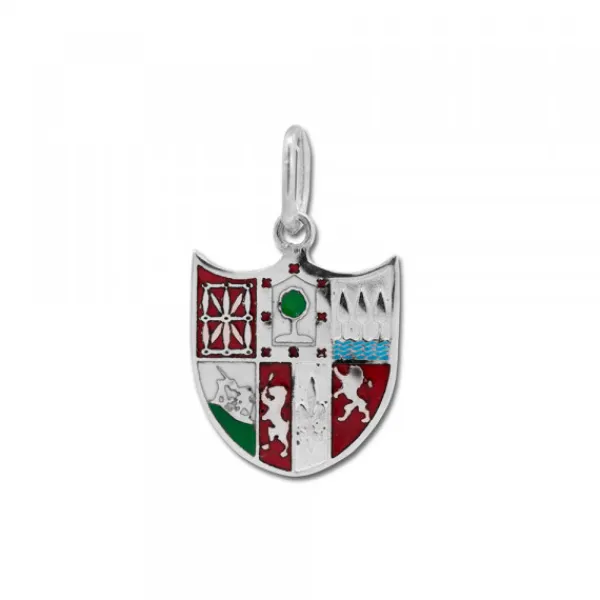 Colgante Zazpiak Bat de Plata con Esmalte Personalizable*Eguzkilore Sale