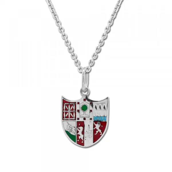 Colgante Zazpiak Bat de Plata con Esmalte Personalizable*Eguzkilore Sale
