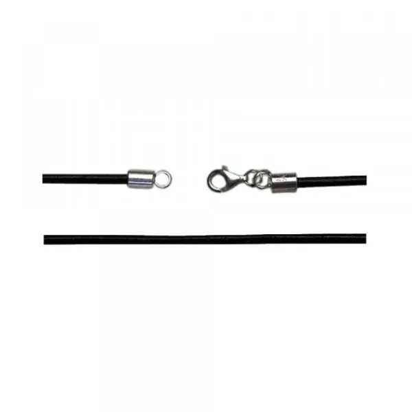 Cordón Cuero Negro 3mm*Eguzkilore Outlet
