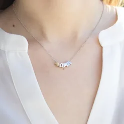 Gargantilla Ama Iniciales de Plata*Eguzkilore Discount
