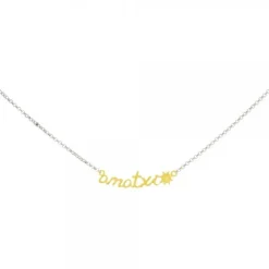 Gargantilla Amatxi Plata Bicolor*Eguzkilore Outlet