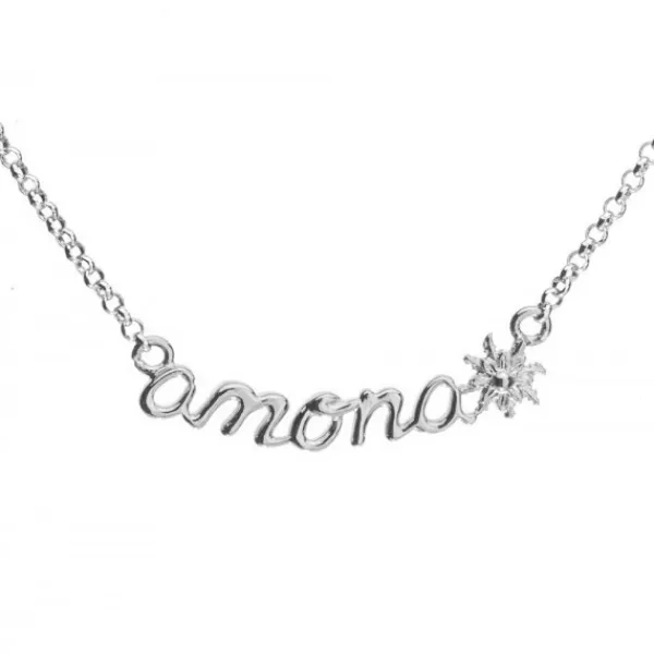 Gargantilla Amona Plata*Eguzkilore Online