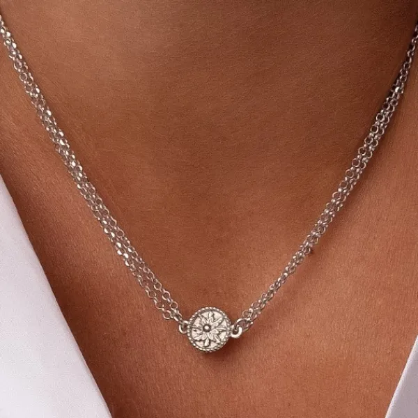 Gargantilla Anuk Doble Cadena de Plata*Eguzkilore Best
