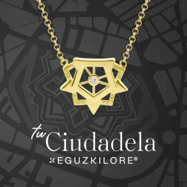 Gargantilla Ciudadela de Plata Dorada*Eguzkilore