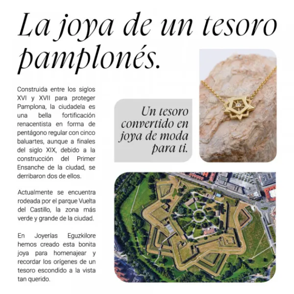 Gargantilla Ciudadela de Plata Dorada*Eguzkilore