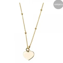 Gargantilla Corazón Mini Plata Dorada Personalizable*Eguzkilore New