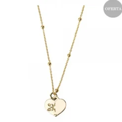 Gargantilla Corazón Mini Plata Dorada Personalizable*Eguzkilore New
