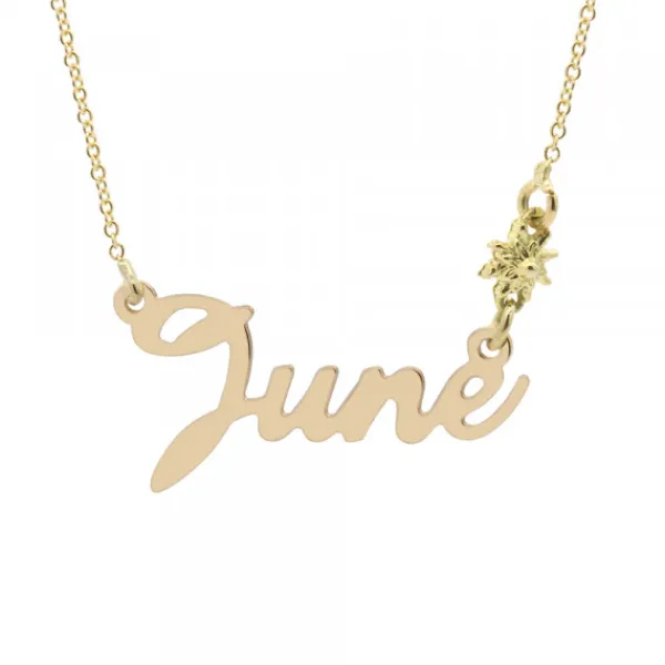 Gargantilla de Oro Izena June*Eguzkilore New
