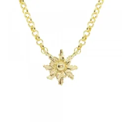 Gargantilla Plata Dorada 8mm*Eguzkilore Outlet