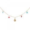 Gargantilla Plata Dorada con Cristales Multicolor*Eguzkilore Sale
