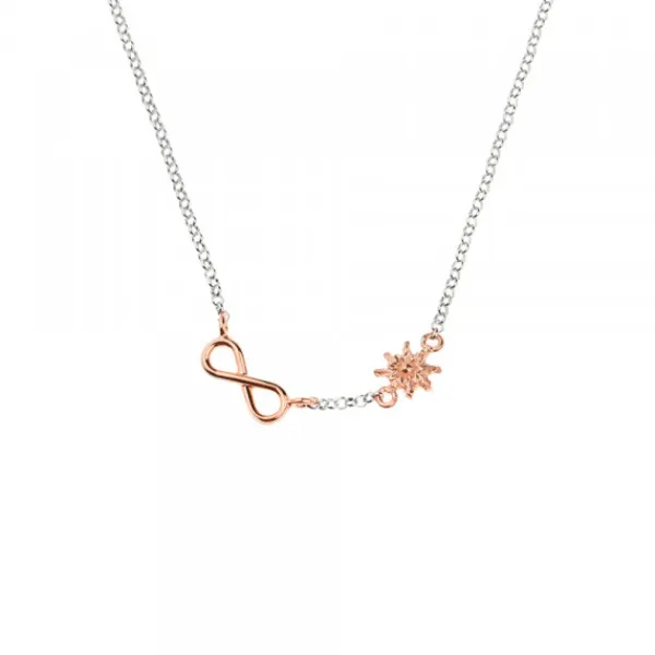 Gargantilla Infinito y Plata Rosa*Eguzkilore Clearance