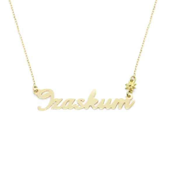 Gargantilla Izena 6 Letras Oro 18kt. Personalizable*Eguzkilore Hot
