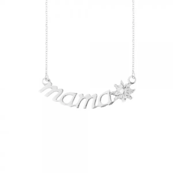Gargantilla Mamá Oro Blanco y Diamante*Eguzkilore Sale