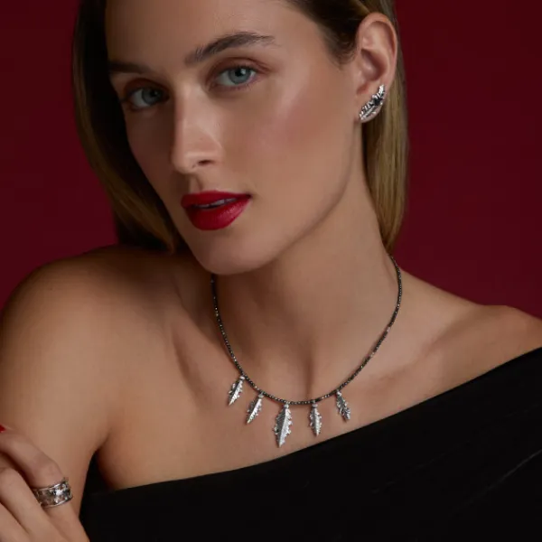 Gargantilla Mari Hematites Plata*Eguzkilore Sale