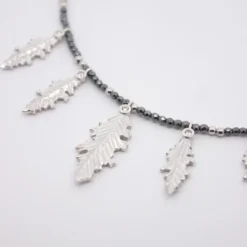 Gargantilla Mari Hematites Plata*Eguzkilore Sale