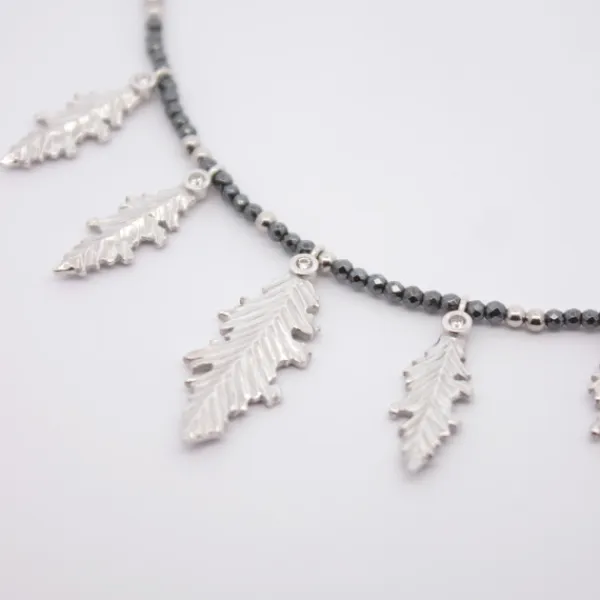 Gargantilla Mari Hematites Plata*Eguzkilore Sale