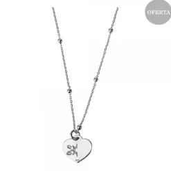 Gargantilla Mini Corazón Plata Personalizable*Eguzkilore Discount