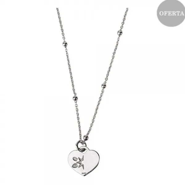 Gargantilla Mini Corazón Plata Personalizable*Eguzkilore Discount