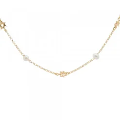 Gargantilla Mountain de Plata Dorada y Perlas*Eguzkilore Discount