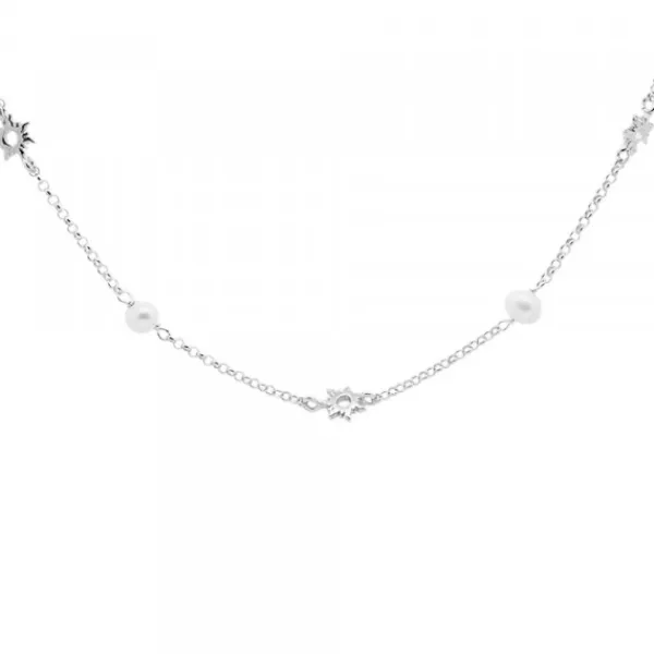 Gargantilla Mountain de Plata y Perlas*Eguzkilore Discount