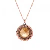 Gargantilla Plata Rosa y Cristal Champagne*Eguzkilore Clearance