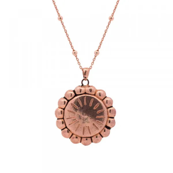 Gargantilla Plata Rosa y Cristal Champagne*Eguzkilore Clearance