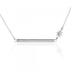 Gargantilla Zubi Plata Bicolor con Personalizable*Eguzkilore Sale