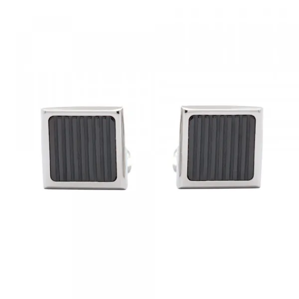Gemelos Viceroy Cuadrados Acero Negro*Eguzkilore Discount