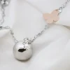 Llamador de Ángeles Bola Plateada y Mariposa Rosa*Eguzkilore Clearance