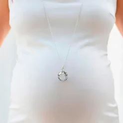 Llamador de Ángeles con Bebé de Plata*Eguzkilore Online