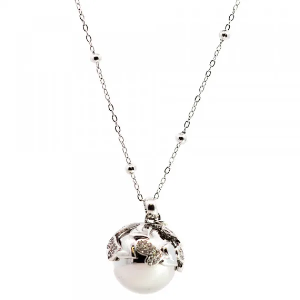Llamador de Ángeles Corazones con Cadena y Mariposa Personalizable*Eguzkilore New
