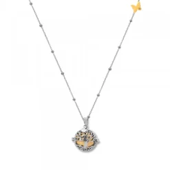 Llamador de Ángeles Árbol de la Vida Dorado con Mariposa Personalizable*Eguzkilore Hot