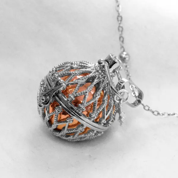 Llamador de Ángeles Rombos con Bola Dorada y Rosa Personalizable*Eguzkilore Best