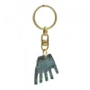 Llavero Mano de Irulegi Plata Oxidada Verde*Eguzkilore Online
