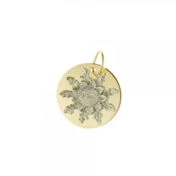 Medalla Oro Bicolor 18mm*Eguzkilore Outlet