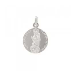 Medalla Mini Virgen Blanca Plata 17mm*Eguzkilore Sale