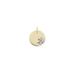 Medalla Oro y Blanco 12mm Personalizable*Eguzkilore Sale