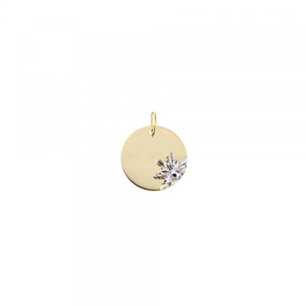 Medalla Oro y Blanco 12mm Personalizable*Eguzkilore Sale
