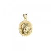 Medalla Ovalada Virgen Niña Oro 18mm*Eguzkilore Outlet
