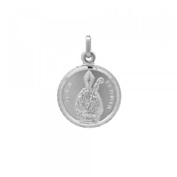 Medalla San Fermín Plata 20mm Personalizable*Eguzkilore Clearance