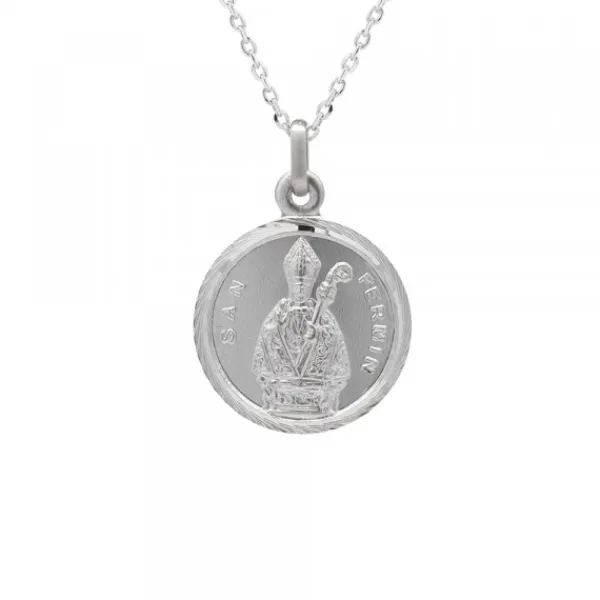 Medalla San Fermín Plata 20mm Personalizable*Eguzkilore Clearance